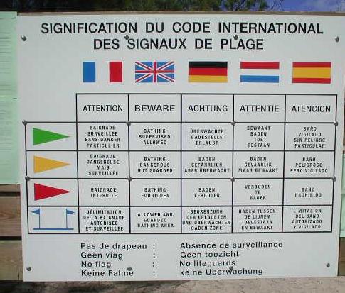 Hinweise in vielen Sprachen