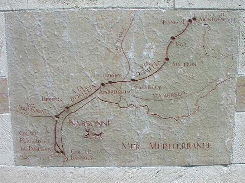 250 km lang war die Via Domitia