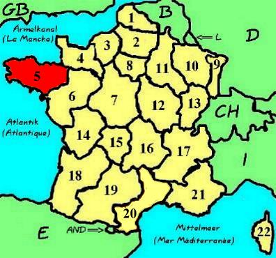 Regionen Frankreichs