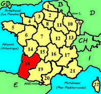 Regionen Frankreichs