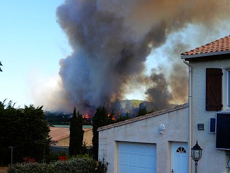 Waldbrand in Okzitanien