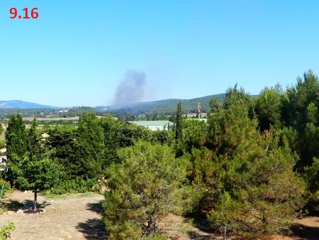 Waldbrand um 9.16