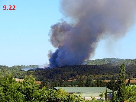 Waldbrand um 9.22