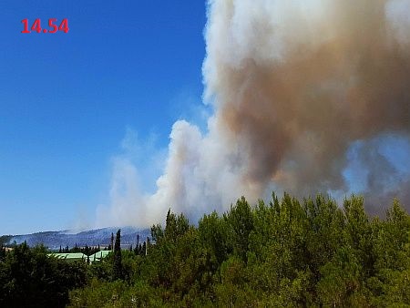 Waldbrand um 14.54