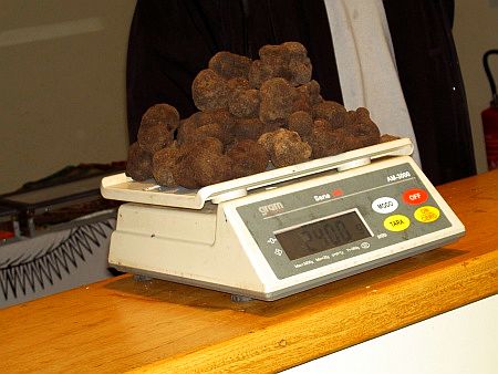 Tr�ffel im Wert von ca. 2400  Euro