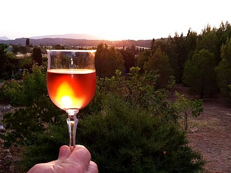 Ein Glas Rosewein