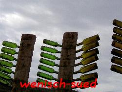 Flaschen werden getrocknet